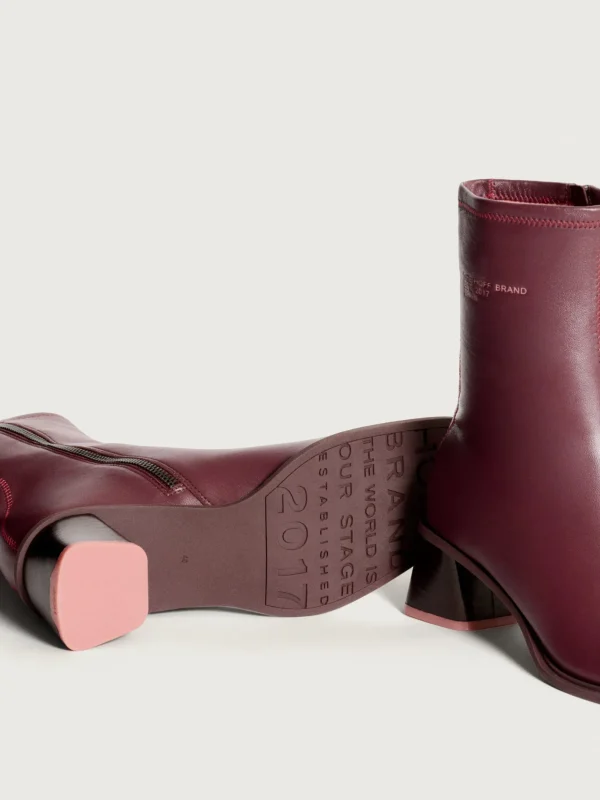 HOFF Boots and ankle boots | DATE BURGUNDY HEELED ANKLE BOOT