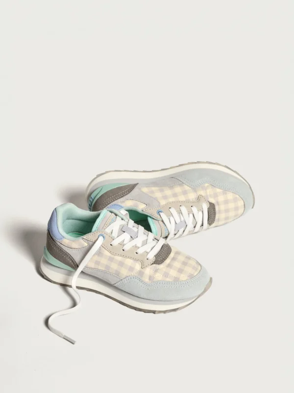Kids HOFF Sneakers | X MINICOTON MINI VICHY BLUE