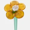 HOFF Deco | Deco | MOUTHBLOWN CRYSTAL FLOWER MUSTARD