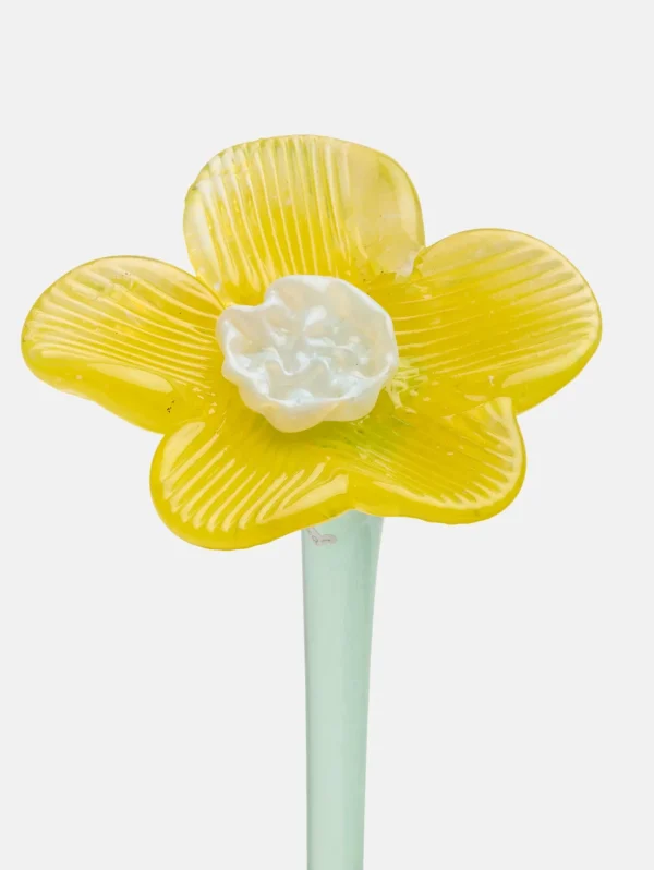HOFF Deco | Deco | MOUTHBLOWN CRYSTAL FLOWER YELLOW