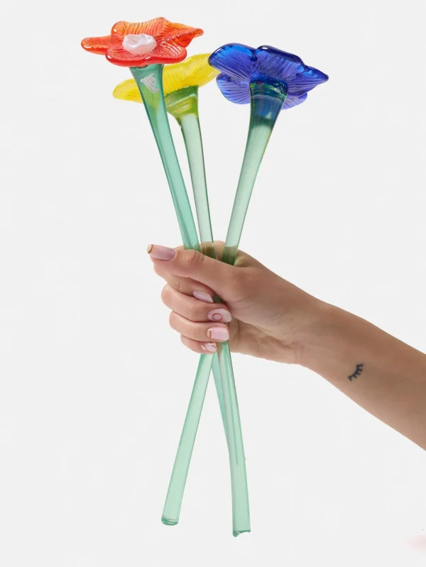 HOFF Deco | Deco | MOUTHBLOWN CRYSTAL FLOWER YELLOW