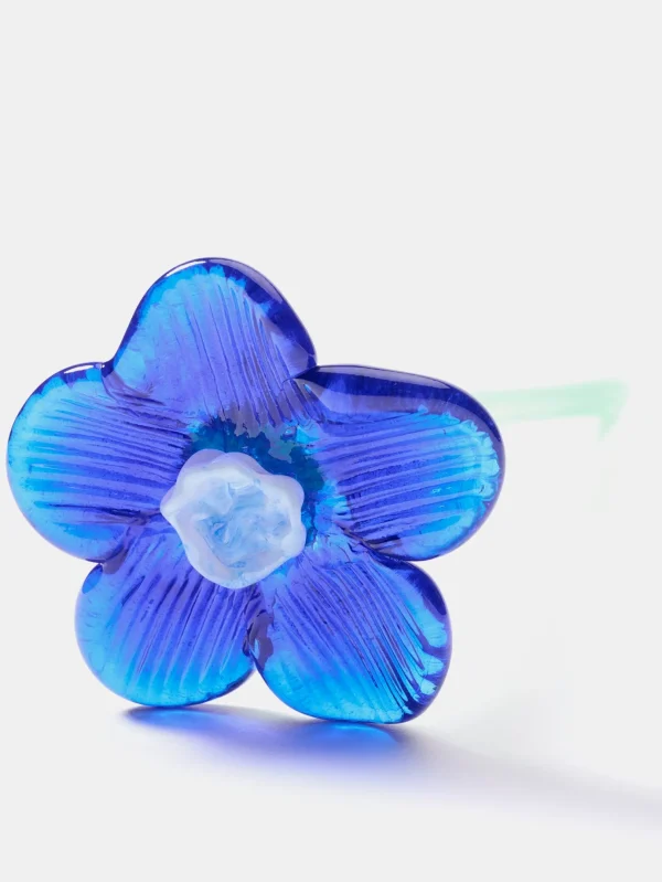 HOFF Deco | Deco | MOUTHBLOWN CRYSTAL FLOWER BLUE