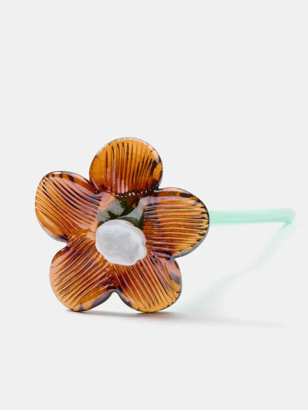 HOFF Deco | Deco | MOUTHBLOWN CRYSTAL FLOWER BROWN