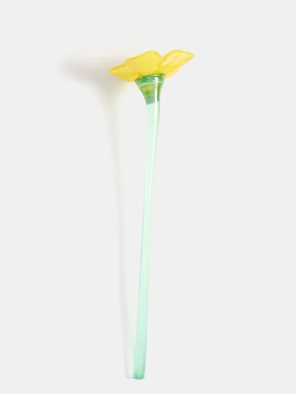 HOFF Deco | Deco | MOUTHBLOWN CRYSTAL FLOWER YELLOW