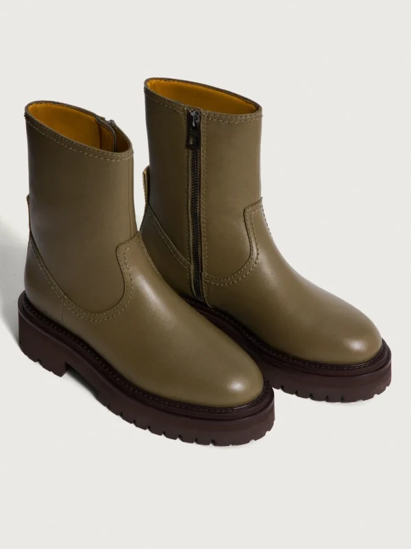 HOFF Boots and ankle boots | OFFICE GREEN LEATHER BOOT