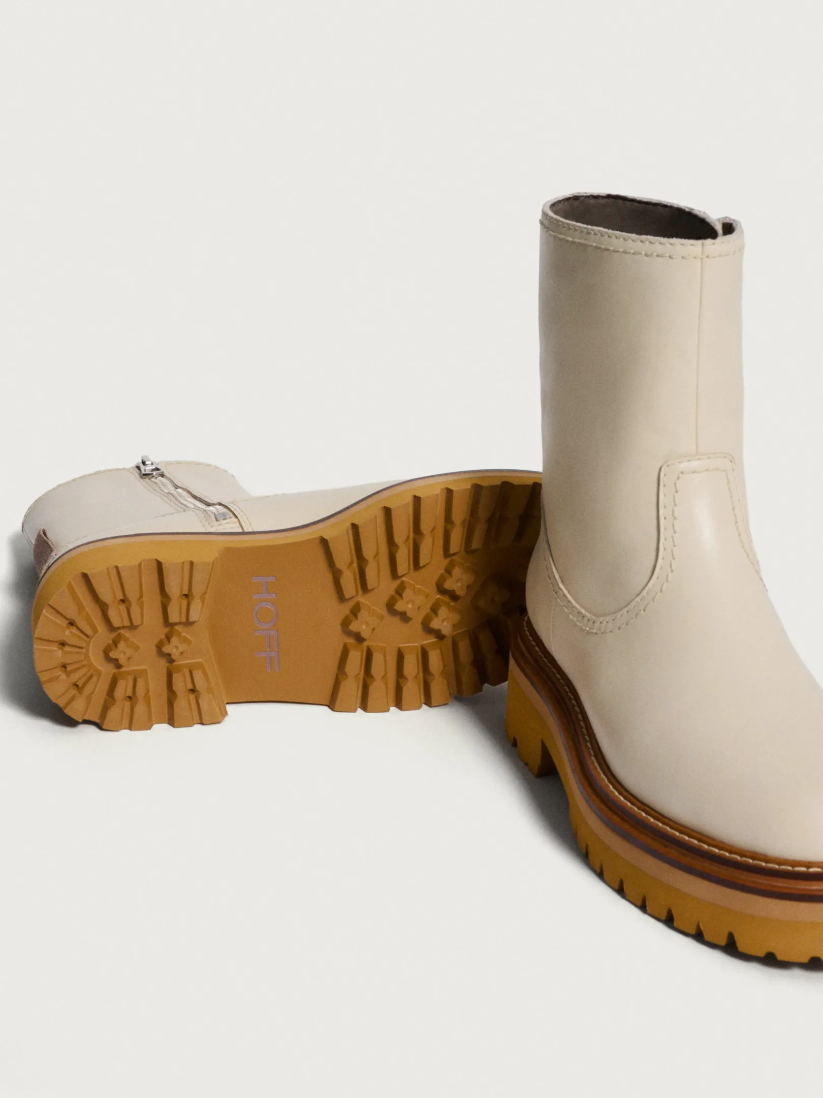office_off_white_leather__1.webp HOFF Boots and ankle boots | OFFICE OFF WHITE LEATHER BOOT